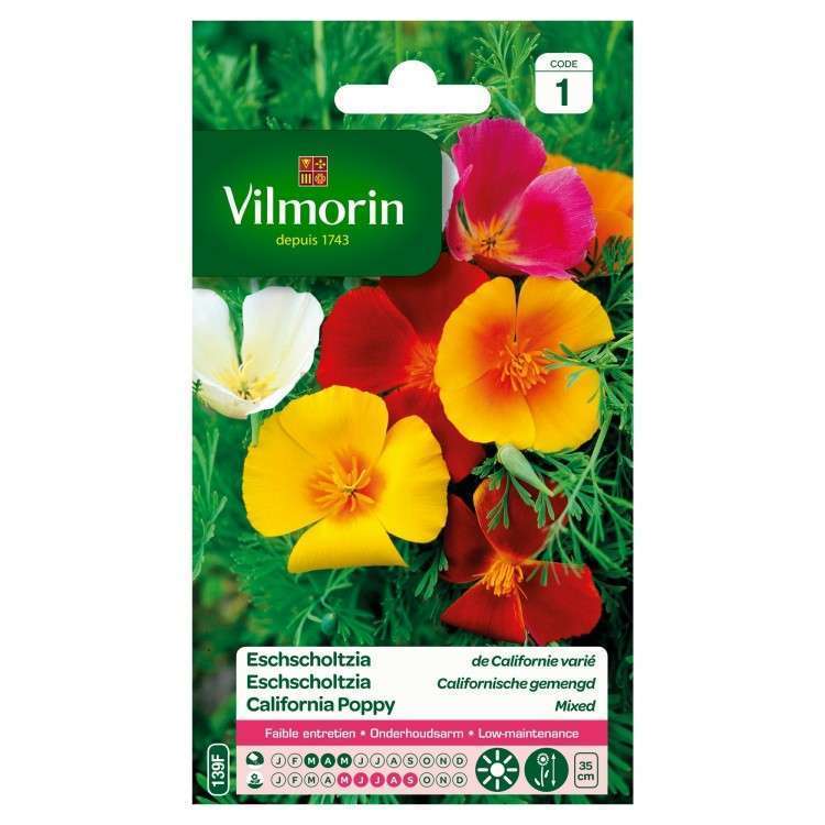 Vilmorin - Eschscholtzia Californie Mix