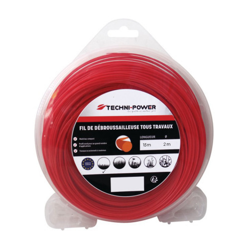 Fil de debroussailleuse rond ø 2 mm blister de 15m