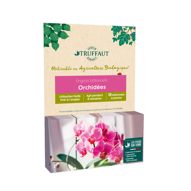 Engrais en bâtonnets pour orchidées - 18 pièces