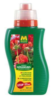 Engrais géranium : plantes fleuries, 350ml
