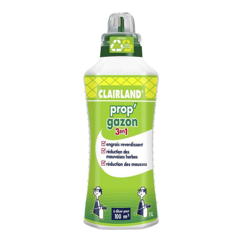 Engrais gazon liquide 3 en 1 - concentré 1L