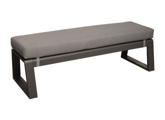 Banc avec coussin Le Marseille grey gris<BR>