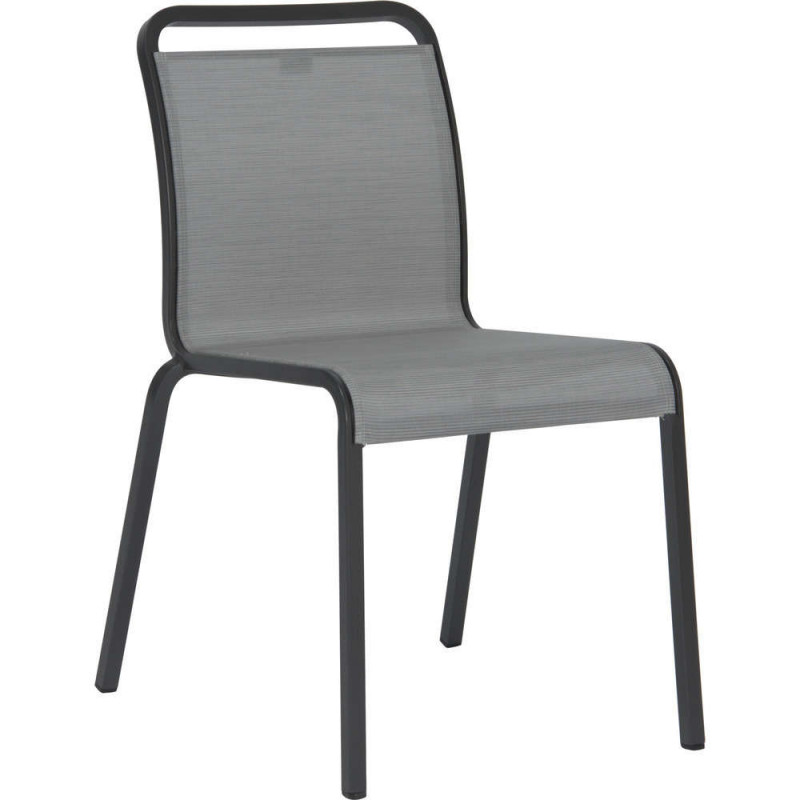 Chaise OSKAR, Piètement Alu Anthracite Textilène A