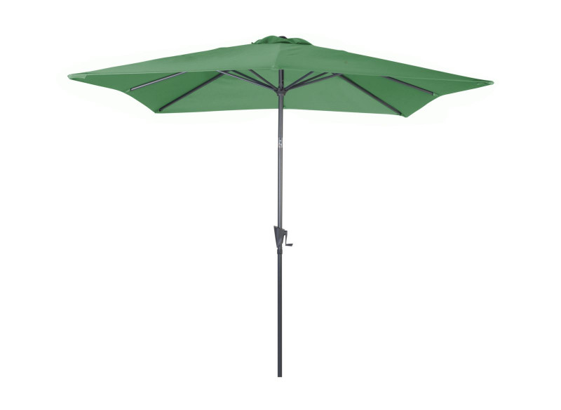 PARASOL 2,5X2,5 MANIVELLE TILT - GREY/VERT