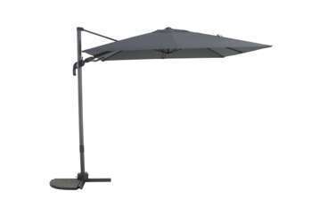 Parasol déporté Samos anthracite 2.5x2.5m