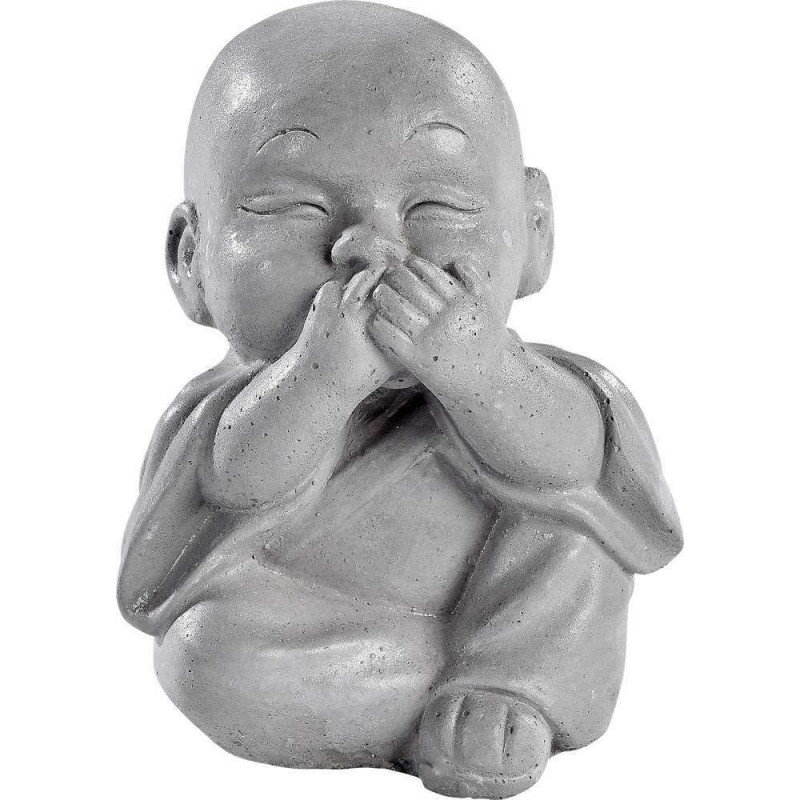 Statue zen moine enfant je ne dirais rien