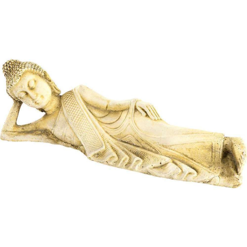 Statue Bouddha hindou ton ciré vieilli