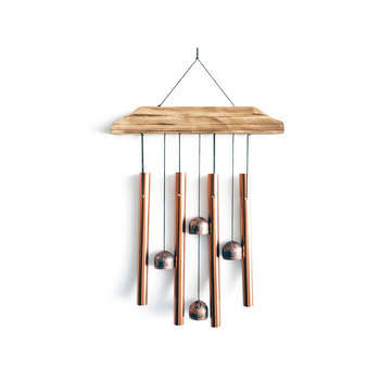Carillon 3 portes en aluminium - l. 25xH. 51 cm