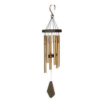 Carillon à vent en aluminium bronze - H. 35 cm