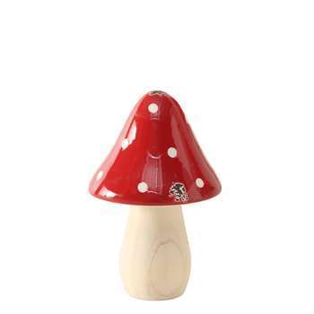Champignon déco Timeo: pin, 8x5,5x5,5cm, x3