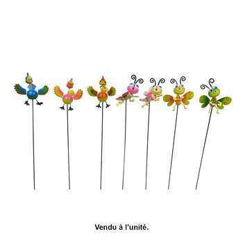 Personnages décoratifs pour jardin oiseaux/insecte