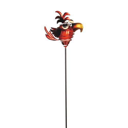 Lampe solaire LED Bird Stake sur pique en métal mu