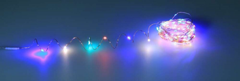 Guirlande solaire Sevilla 100 micro LED multicolor