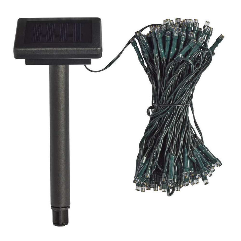 Guirlande solaire 200 LED en plastique - L. 21,9 m
