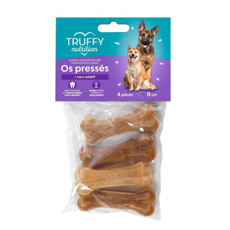 Os pressés pour chien Truffaut nutrition 8cm x 4 p