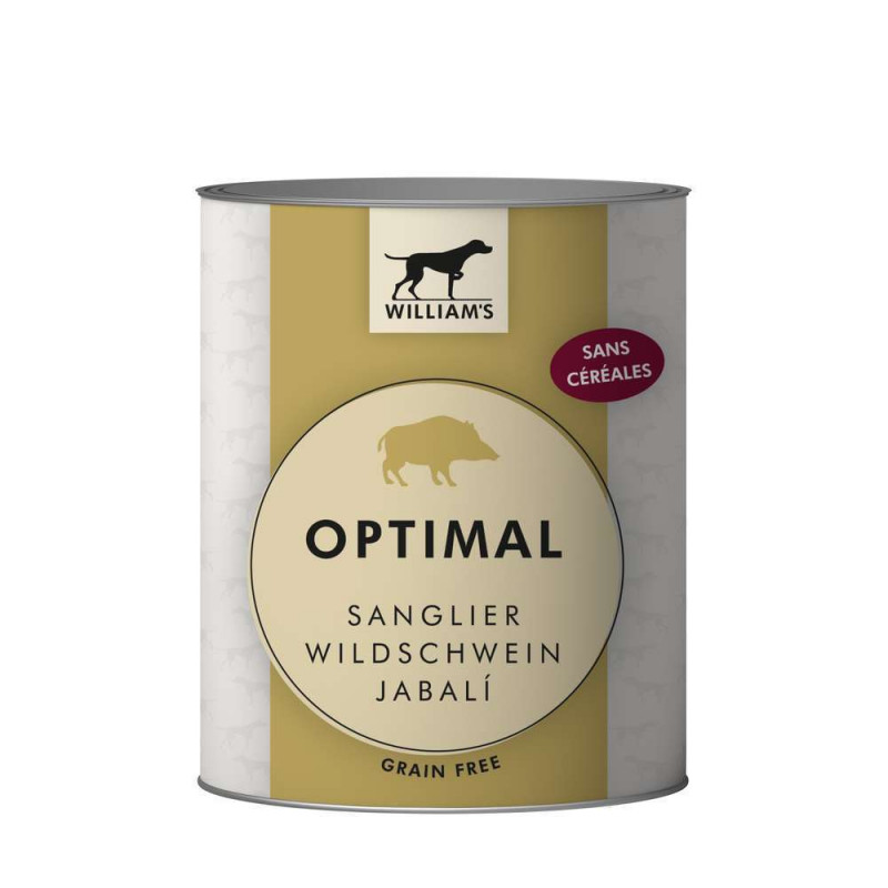 Terrine pour chien au sanglier aliment humide sans