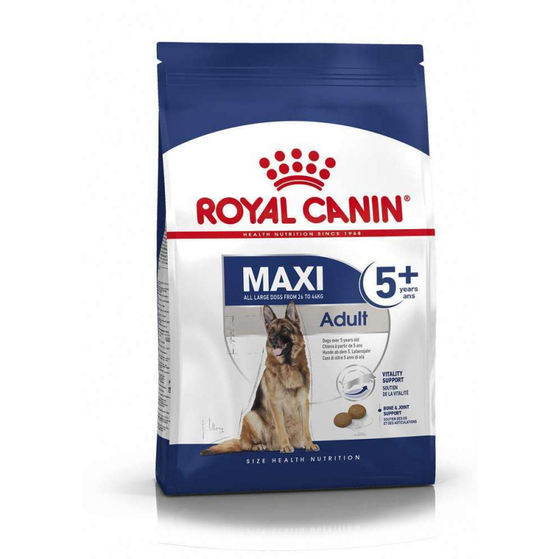 Croquettes chien Maxi Adult 5+ : sac, 4kg