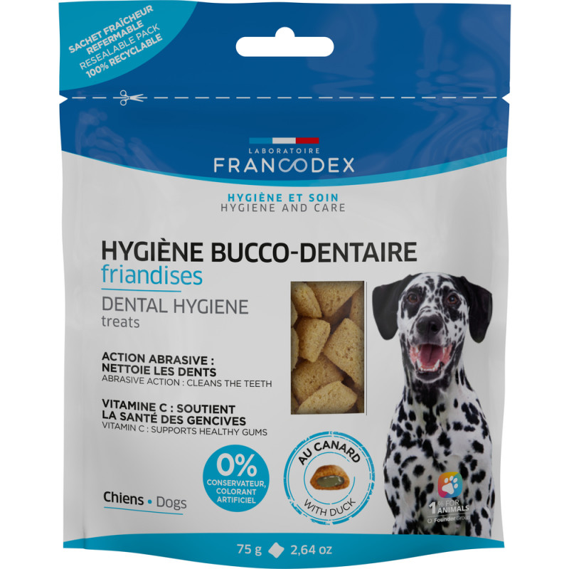 Friandises hygiene bucco-dentaire au canard pour c