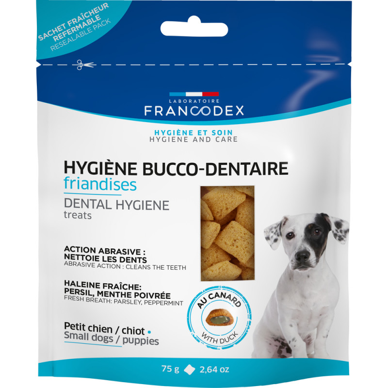 Friandises hygiene bucco-dentaire canard pour peti