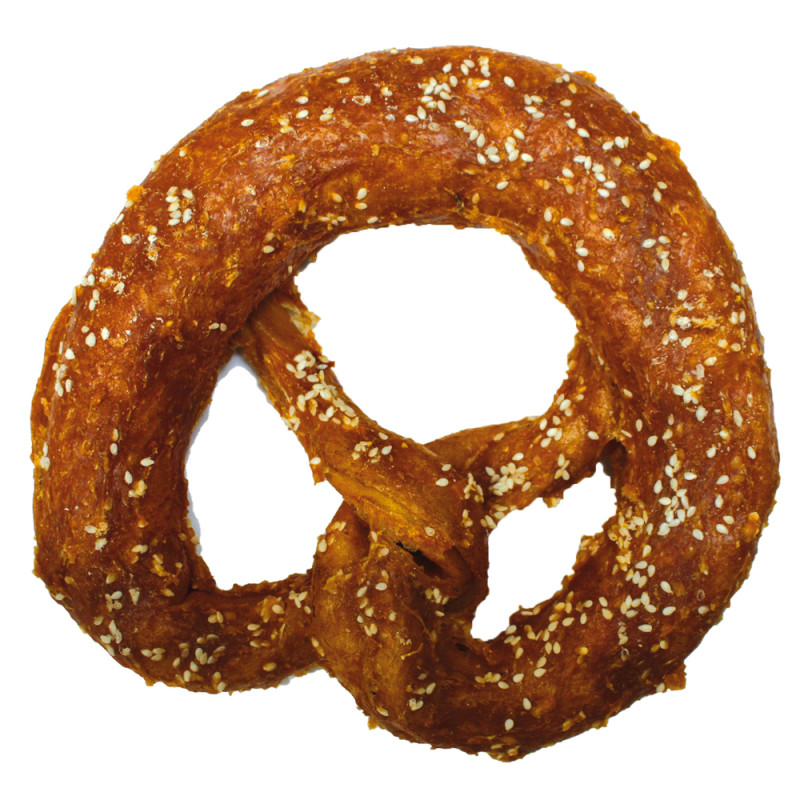 Friandise Bakery Brezel au poulet pour chien 19 cm
