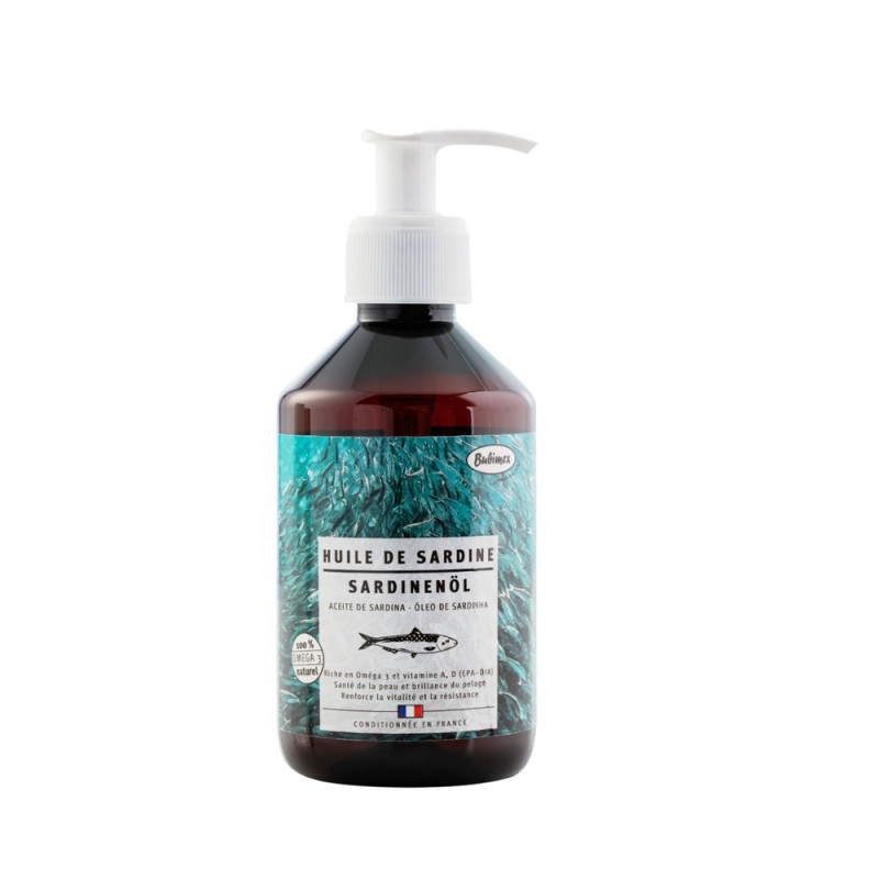 Huile de sardine pour chien 250 ml