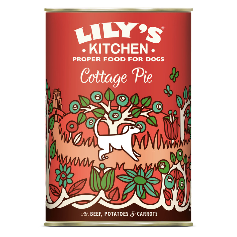 Pâtée Lily's Kitchen Cottage pie au boeuf pour chi
