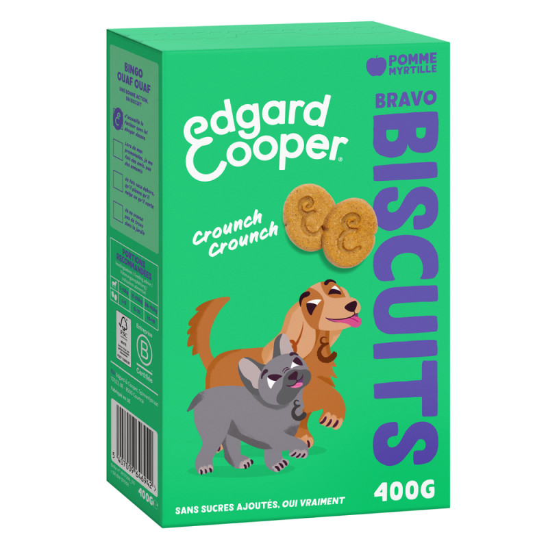 Biscuits pour chien - Pomme, myrtille et céréales