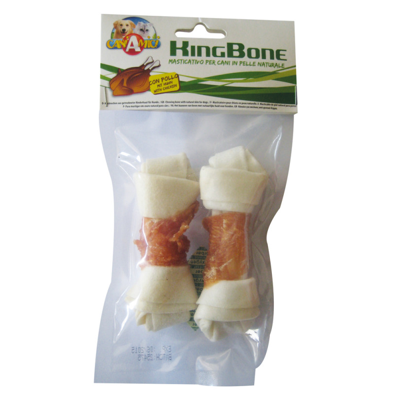 Friandises pour chien : os à mâcher au poulet - x2