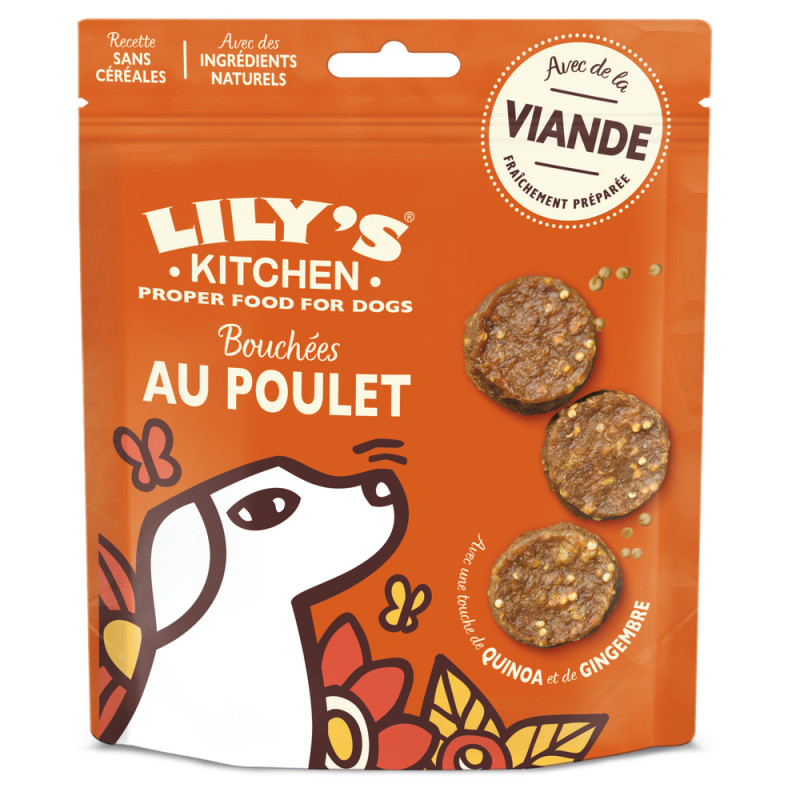 Friandises pour chien adulte : bouchées au poulet