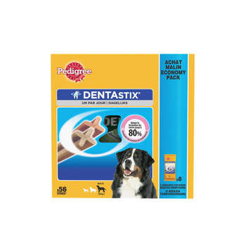 Os à mâcher Dentastix grand chien : 56 pièces