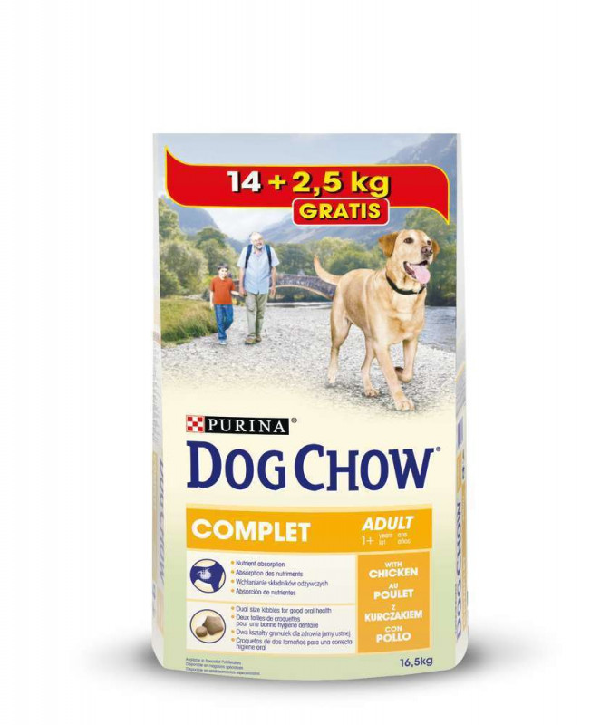 Croquettes poulet chien adulte 16,5kg