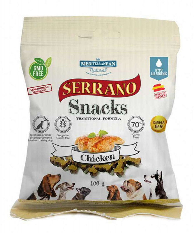 Snacks au poulet pour chien 100 gr