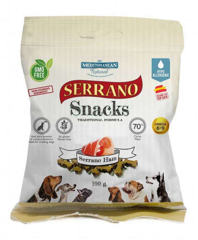Snacks, friandise à l'agneau pour chien 100 gr