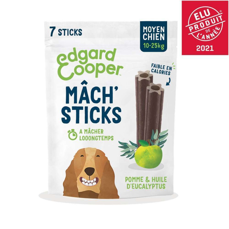 Mâch'Sticks Moyen Chien Pomme & Huile Eucalyptus 1