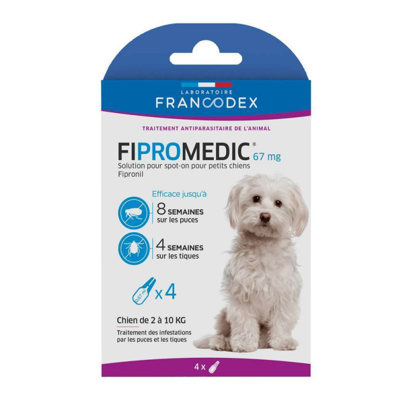 Pipette antiparasitaire Spot-on Fipromedic 67mg pe