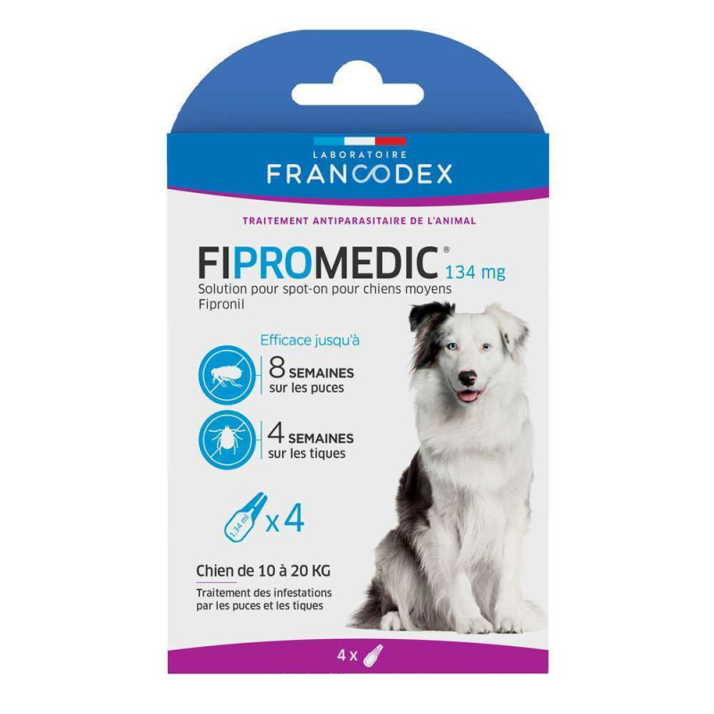 Pipette antiparasitaire Fipromedic chien