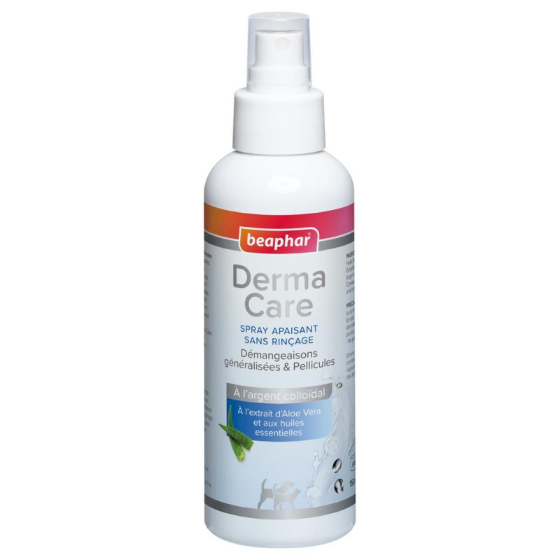 Spray apaisant DermaCare sans rinçage pour chien e