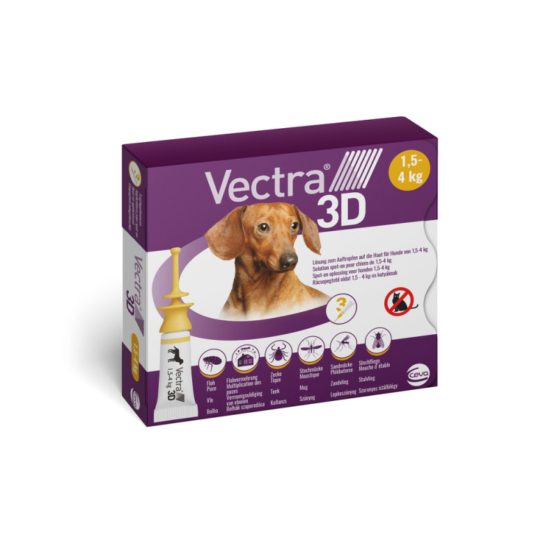 Solution Spot-on 1. 5-4kg - Traitement anti-puces