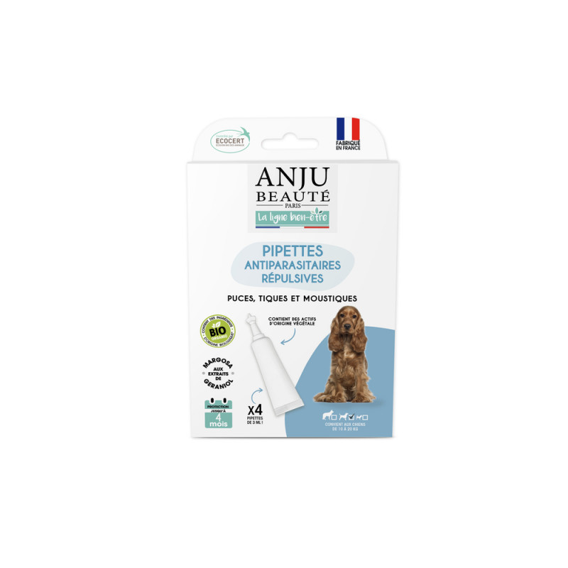 Pipettes antiparasitaires répulsives bio x4 - Chie