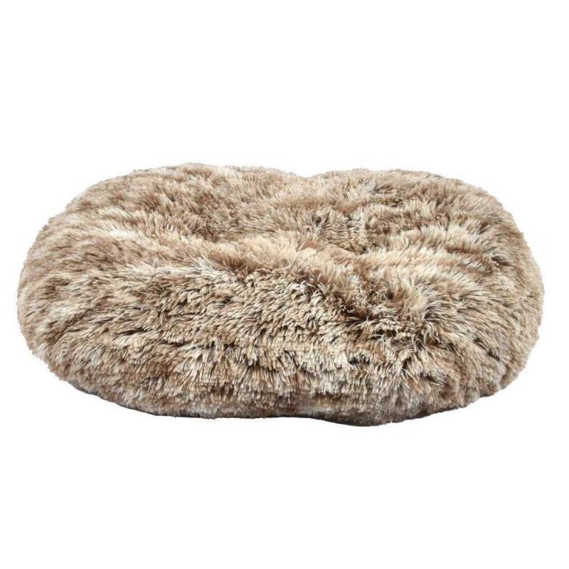 Coussin pour chien oval ''Poilu'' bicolore 103x72c