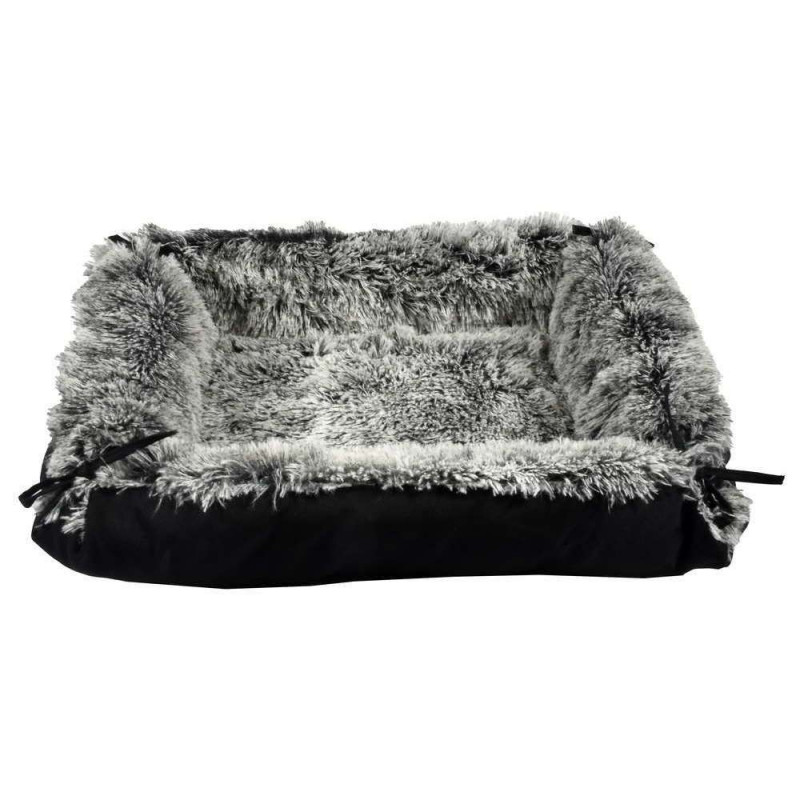 Matelas Multirelax ''Poilu''pour chien 2 en 1 Noir