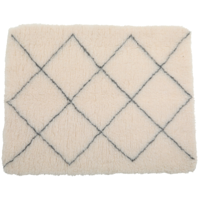 Tapis isolants pour chiens 75 x 95 cm beige avec m