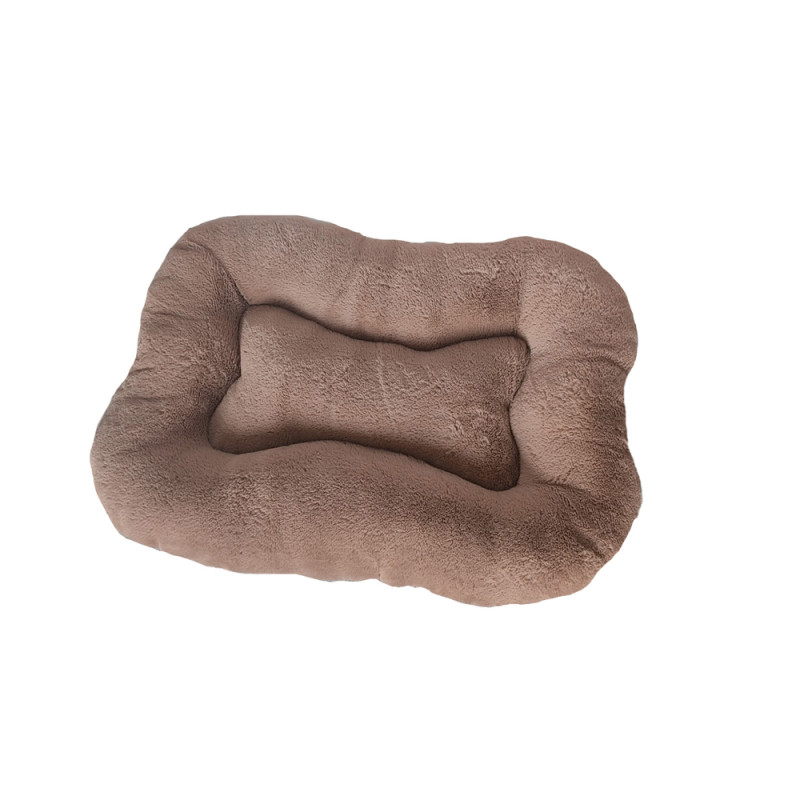 Coussin Ovaly pour chien, coloris taupe - L. 60xl.