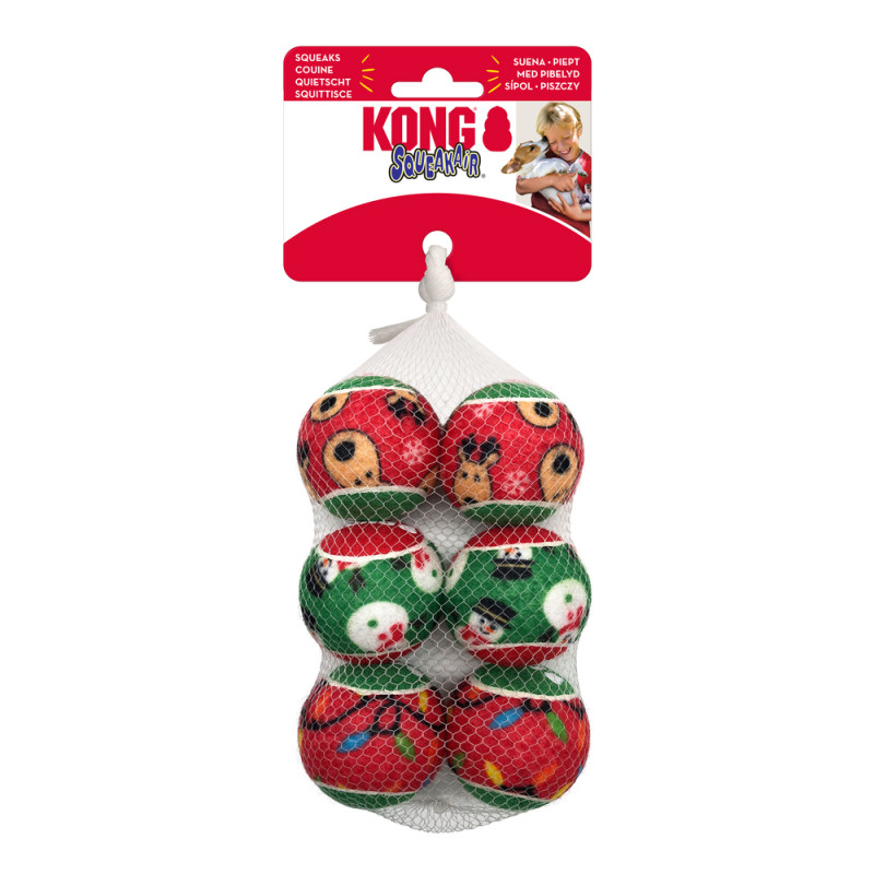 Jouet pour chien Squeakair balle x6 - S