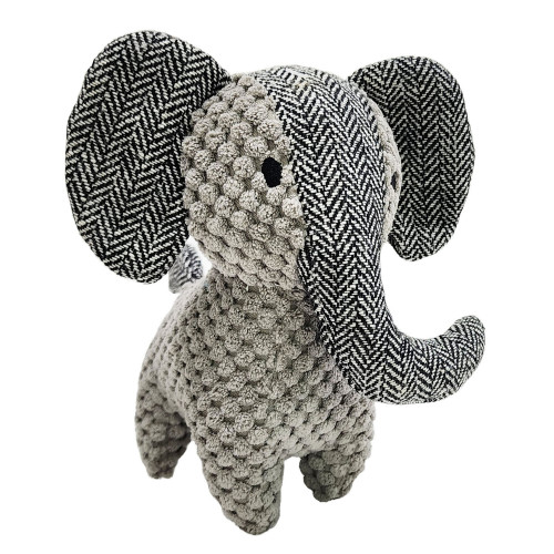 Jouet sonore pour chien : peluche éléphant - H. 17