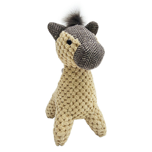 Jouet sonore pour chien : peluche girafe - H. 17cm