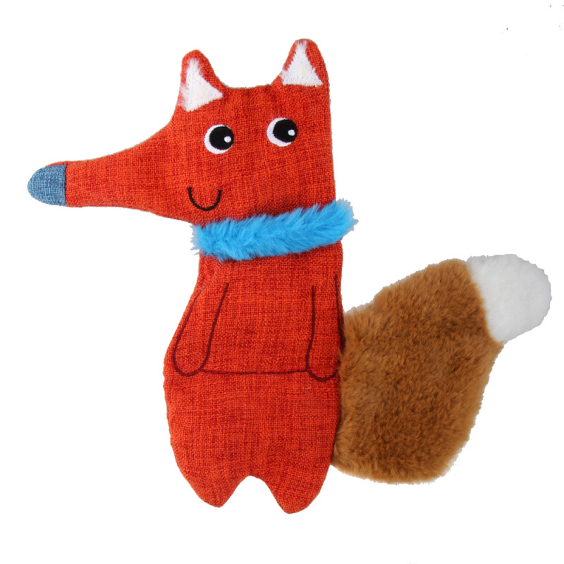 Jouet pour chien : peluche renard - H. 22cm