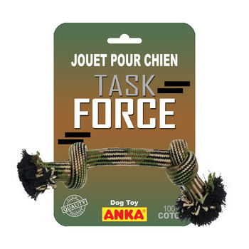 Jouet corde Task force pour chien : médium