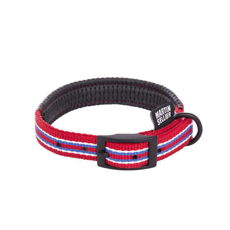 Collier Trio Confort pour Chien en Nylon Rouge 20-