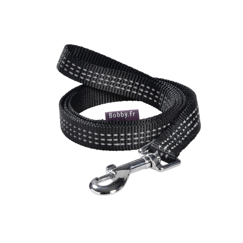 Laisse pour chien, noir 100x2cm